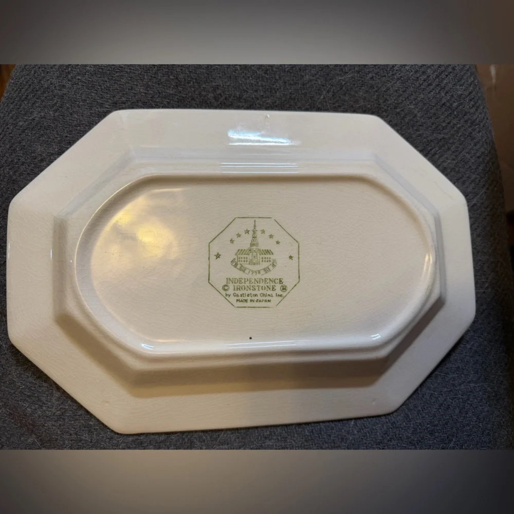 Vintage Independence Ironstone Serving Platter